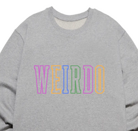 Weirdo Colorful Sweatshirt - Heather Gray
