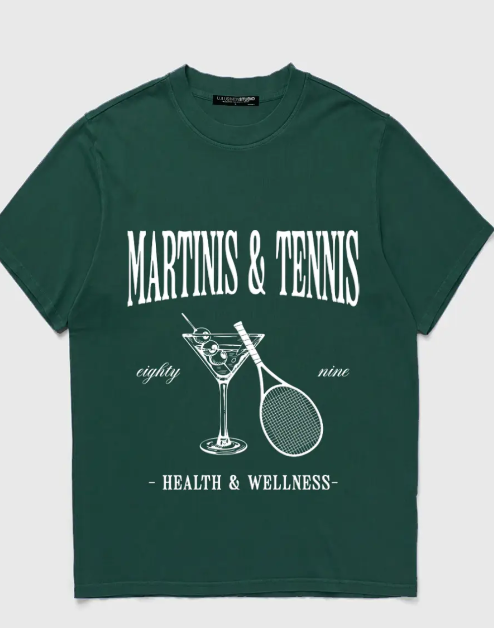 Martinis & Tennis Garment Dye Tee