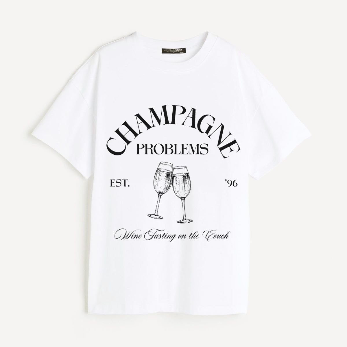 Champagne Problems Pigment Dye Tee