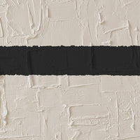Abstract Black + Cream Lines Textured Art TEXTURED ART LULUSIMONSTUDIO 