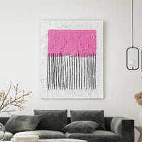 Abstract Pink Black White Textured Art TEXTURED ART LULUSIMONSTUDIO 