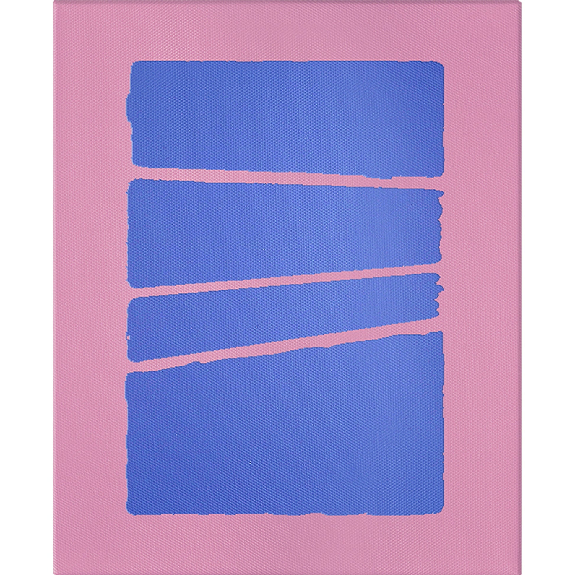 Abstract Pink + Blue Acrylic Painting TEXTURED ART LULUSIMONSTUDIO 