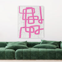 Abstract Pink Lines Textured Art TEXTURED ART LULUSIMONSTUDIO 