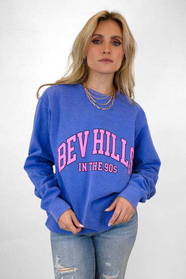 Bev Hills In The 90s Oversized Sweatshirt SWEATSHIRT LULUSIMONSTUDIO 