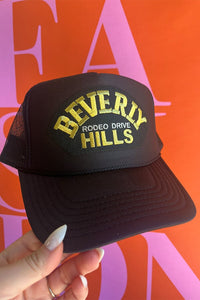 Beverly Hills Embroidered Patch Trucker Hat HAT LULUSIMONSTUDIO 