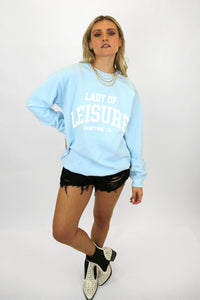 Lady Of Leisure Puff Print Sweatshirt SWEATSHIRT LULUSIMONSTUDIO 