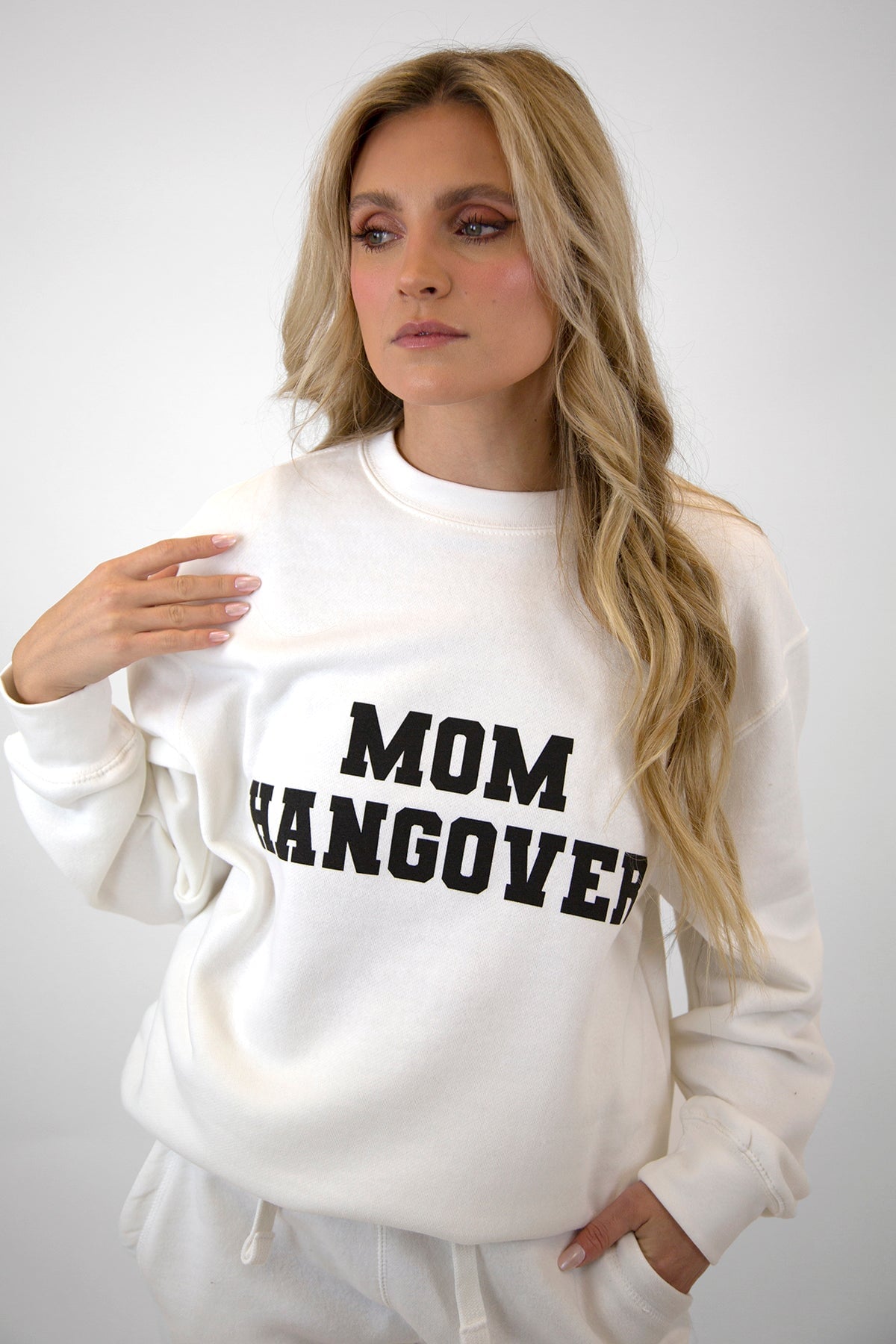 Mom Hangover® Crew Neck Sweatshirt SWEATSHIRT LULUSIMONSTUDIO 