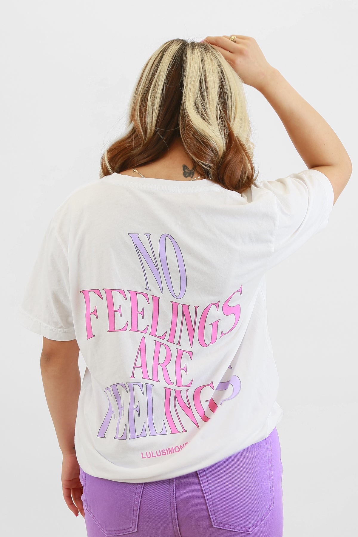 No Feelings Are Feelings V-Day Garment Dye Tee TEE LULUSIMONSTUDIO 