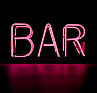 Pink 'Bar' Acrylic Box Neon Light HOME DECOR LOCOMOCEAN 