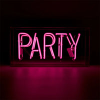 Pink Party Acrylic Box Neon Light HOME DECOR LOCOMOCEAN 