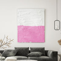 Pink + White Textured Art TEXTURED ART LULUSIMONSTUDIO 