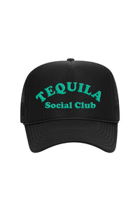 Tequila Social Club Trucker Hat HAT LULUSIMONSTUDIO Black 