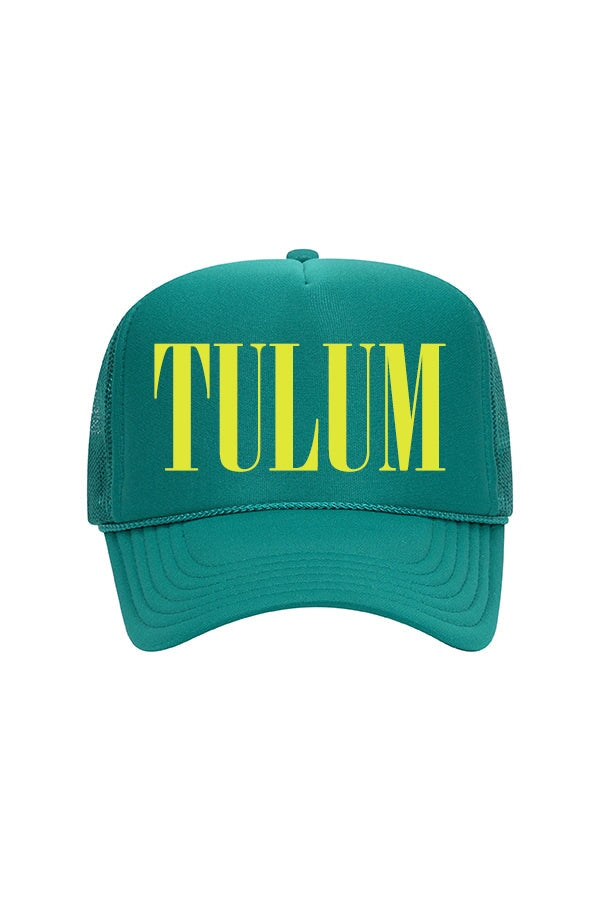 Tulum Trucker Hat HAT LULUSIMONSTUDIO Jade 