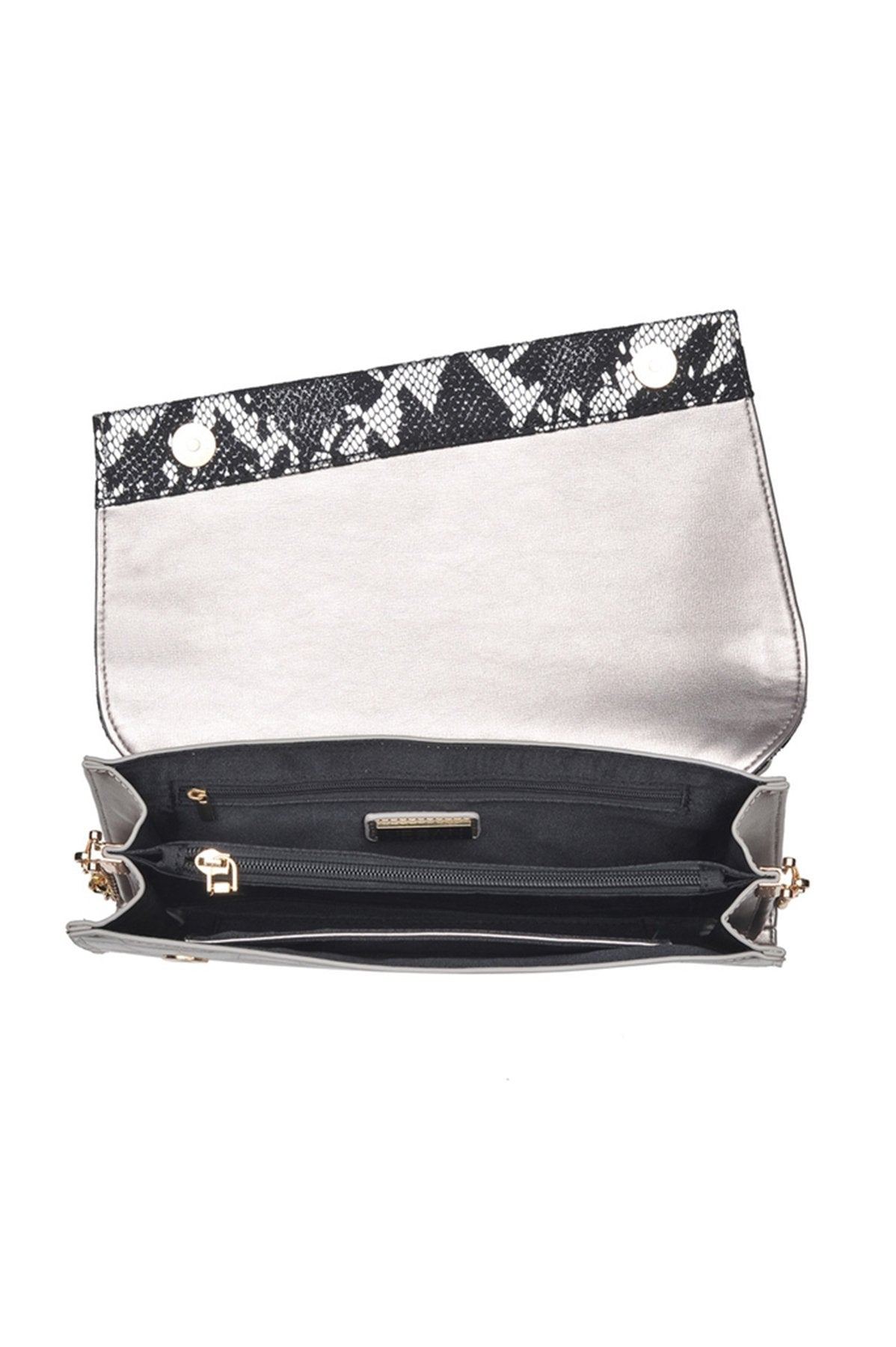 VERONICA EMBOSSED FOLDOVER CROSSBODY CLUTCH BAG URBAN EXPRESSIONS 