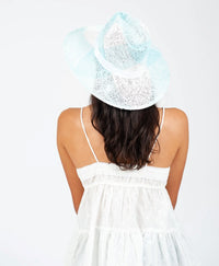 WATERWAY STRAW FEDORA HAT LUCCA COUTURE 