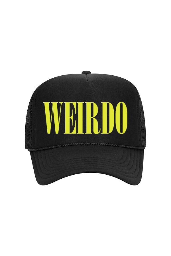 Weirdo Trucker Hat HAT LULUSIMONSTUDIO Black 