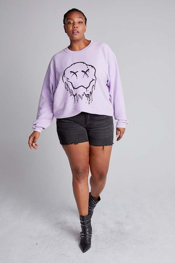 Oversized corded sales sweatshirt