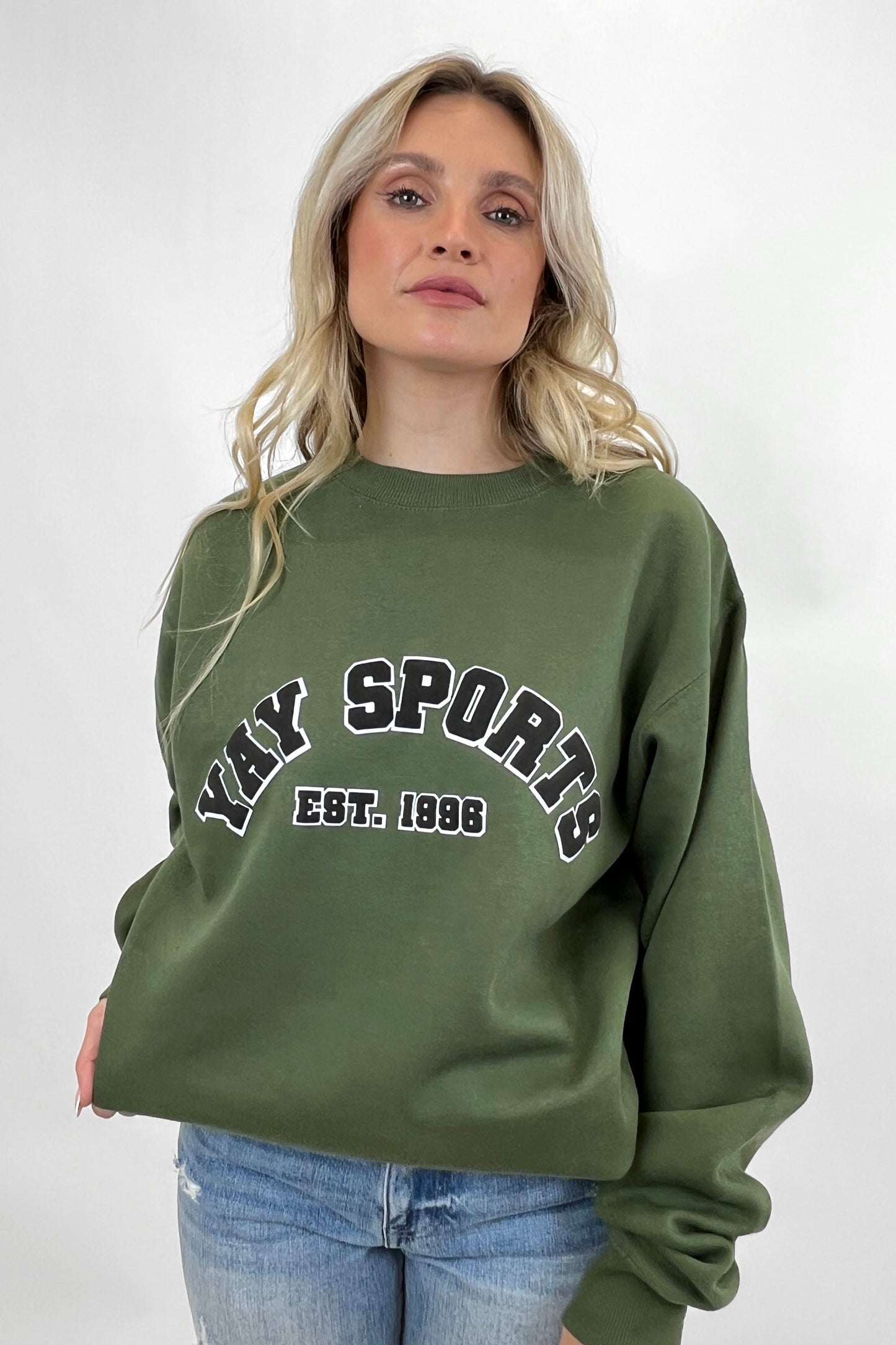 Yay Sports Est 1996 Puff Print Sweatshirt SWEATSHIRT LULUSIMONSTUDIO 